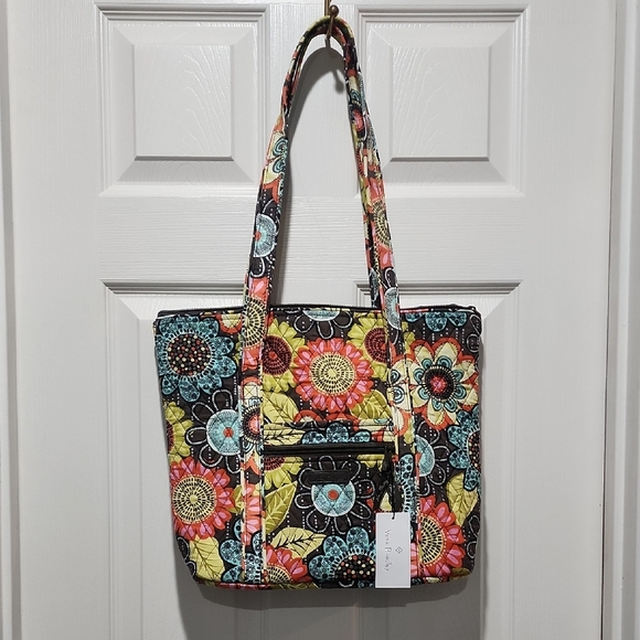 Vera Bradley Handbags - NEW WITH TAGS VERA BRADLEY Flower Shower Villager Tote and Wristlet Set